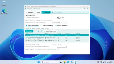 DismUI - Création du déploiement automatisé 1