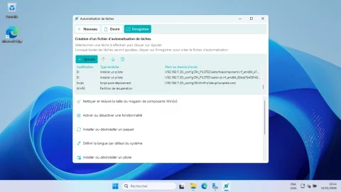 DismUI - Automatisation de tâches