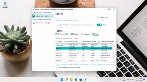 DismUI Gestion des pilotes